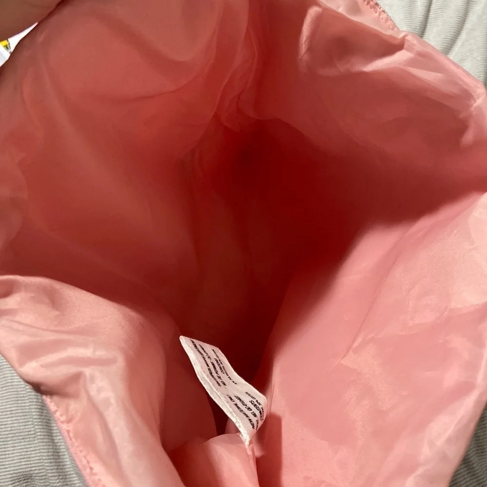 The Body Shop Pink Canvas Paint Strokes Tote Bag